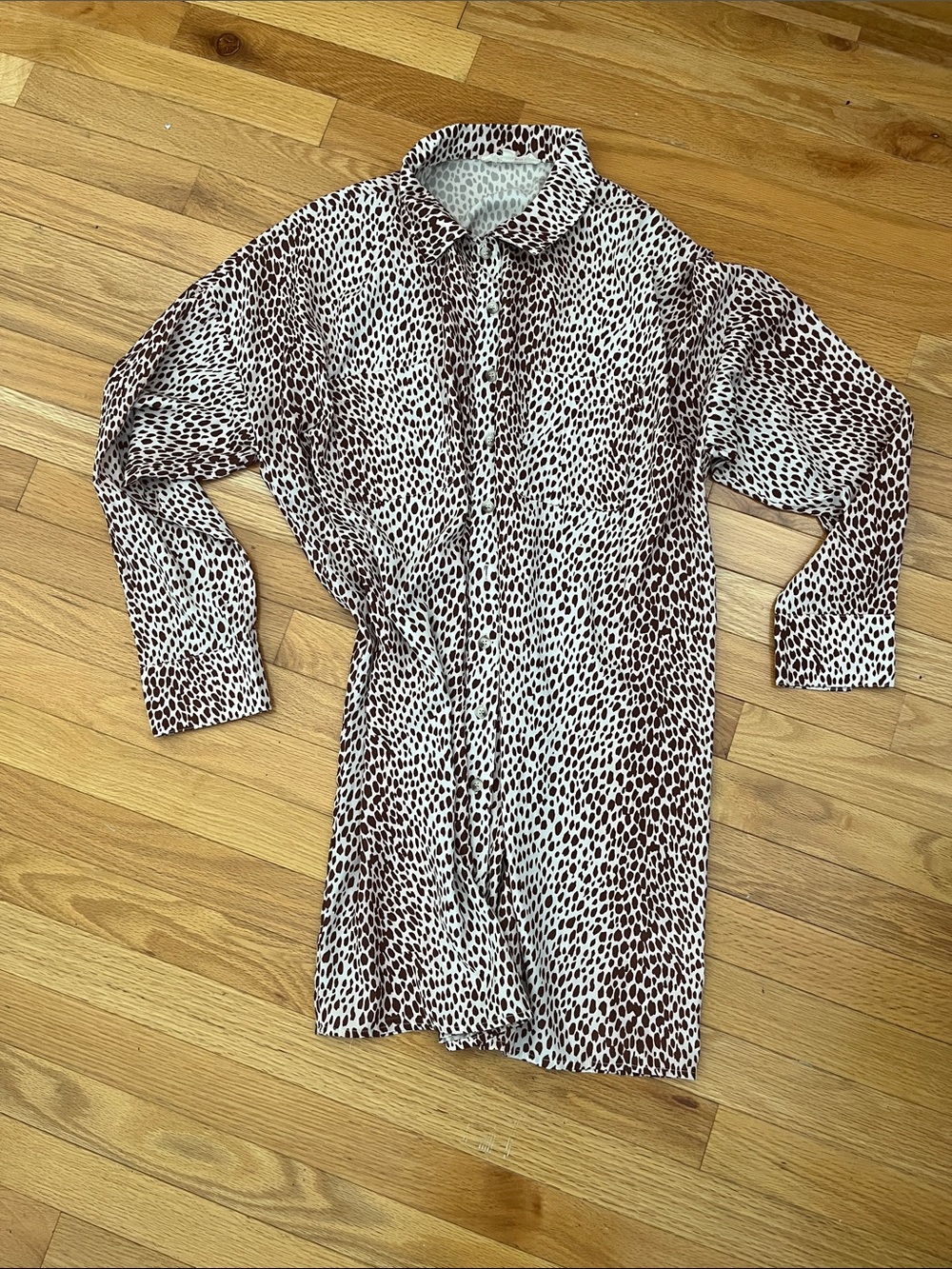 Cute animal print straight dress